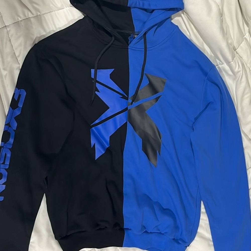Blue and Black Hoodie